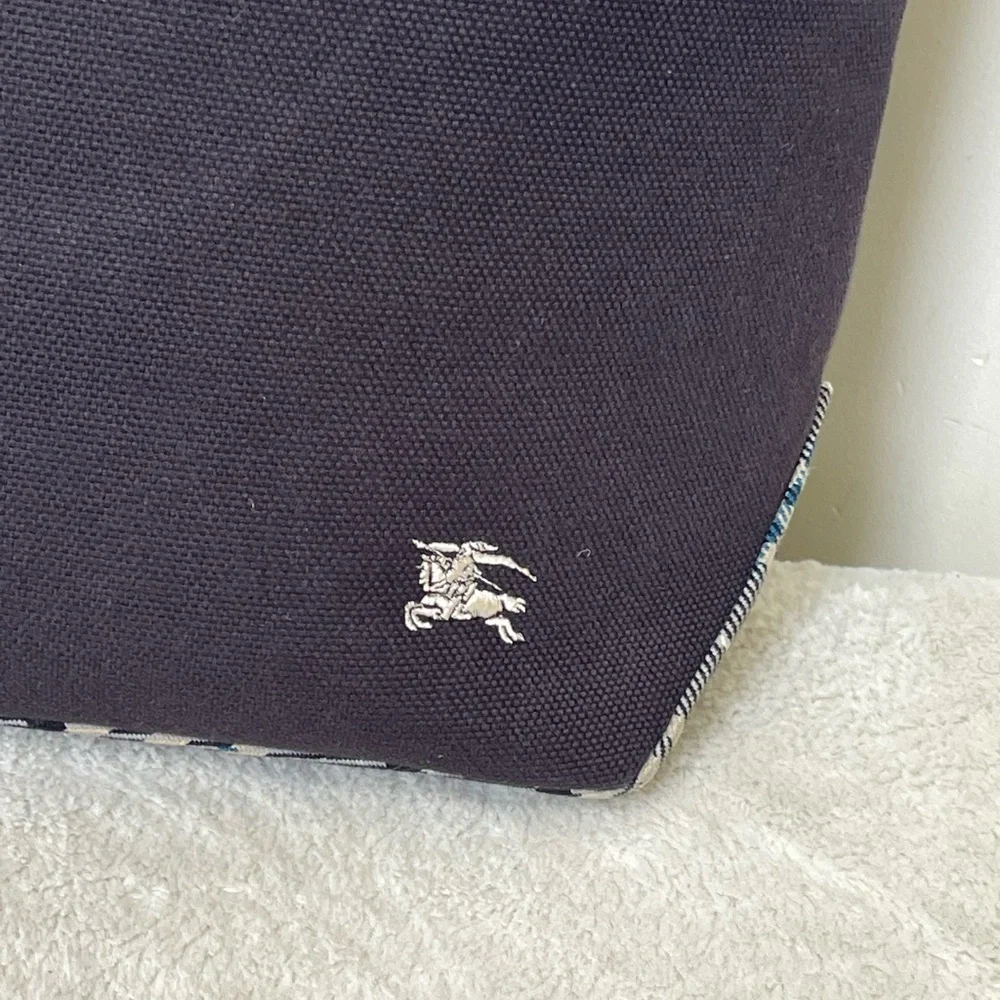 Burberry Blue Label Canvas Tote Bag EUC - Picture 6 of 15